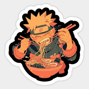 naruto eating Sticker